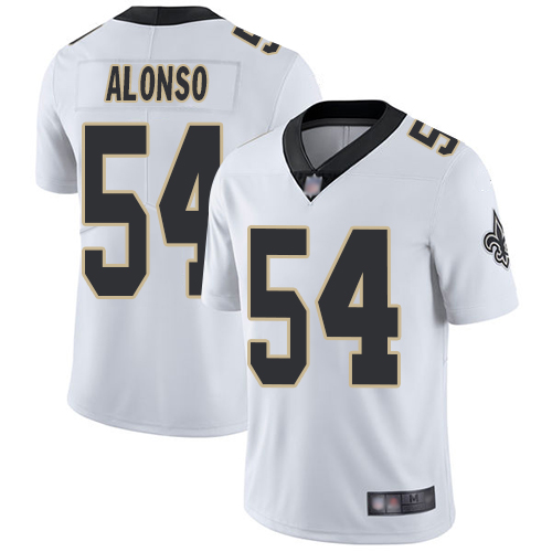 Men New Orleans Saints Limited White Kiko Alonso Road Jersey NFL Football 54 Vapor Untouchable Jersey